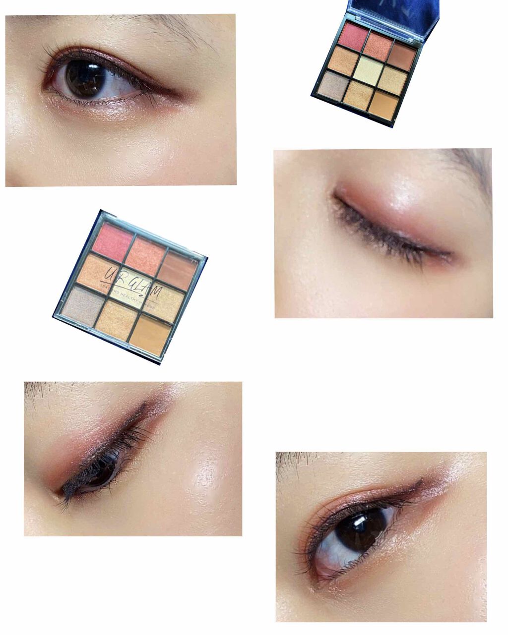 UR GLAM BLOOMING EYE COLOR PALETTE/U R GLAM/アイシャドウパレットを使ったクチコミ(3枚目)