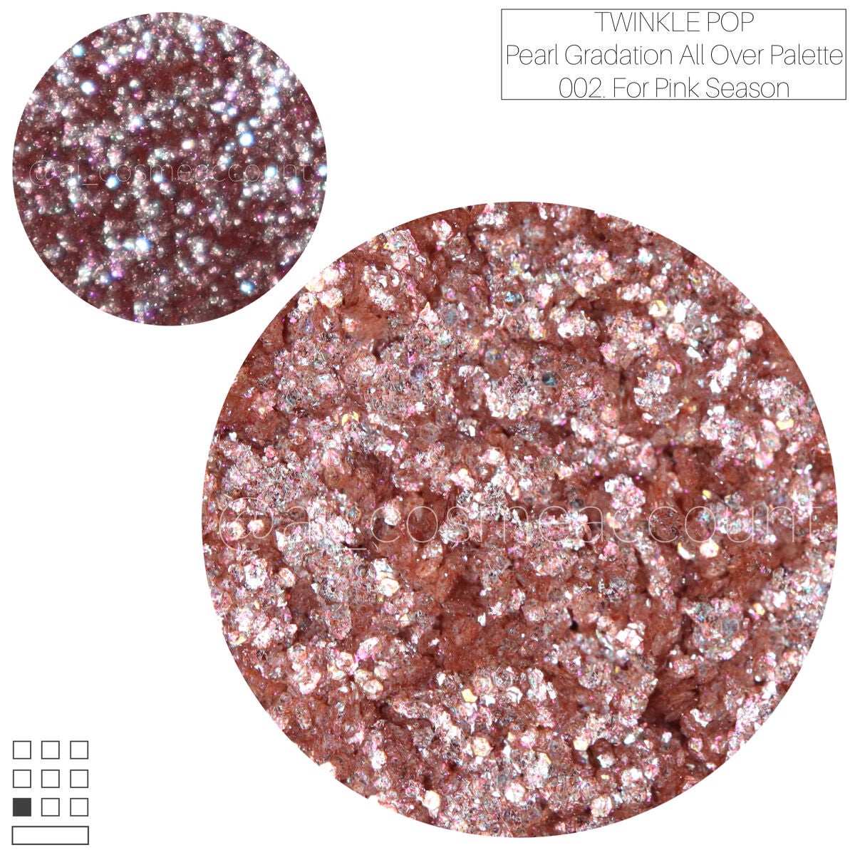 パールグラデーションオールオーバーパレット/TWINKLE POP/アイシャドウパレットを使ったクチコミ(3枚目)