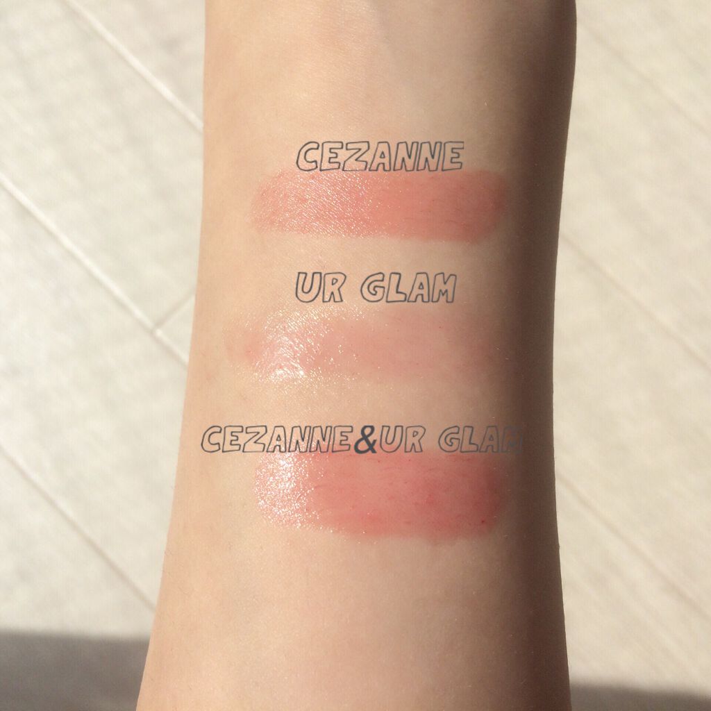 ラスティンググロスリップ/CEZANNE/口紅を使ったクチコミ(3枚目)