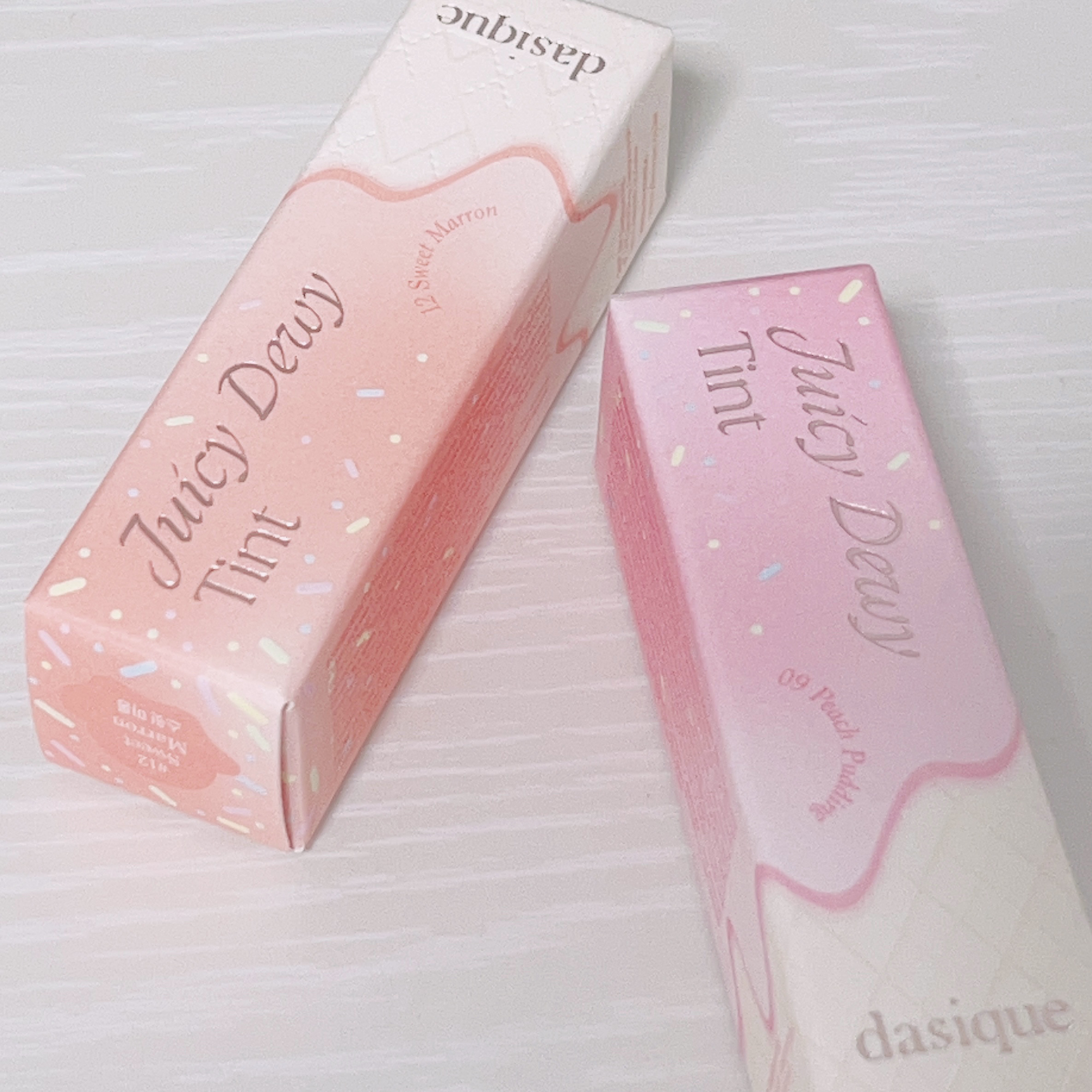 ジューシーデュイティント 09 ピーチプディング/dasique/リップティントを使ったクチコミ（1枚目）