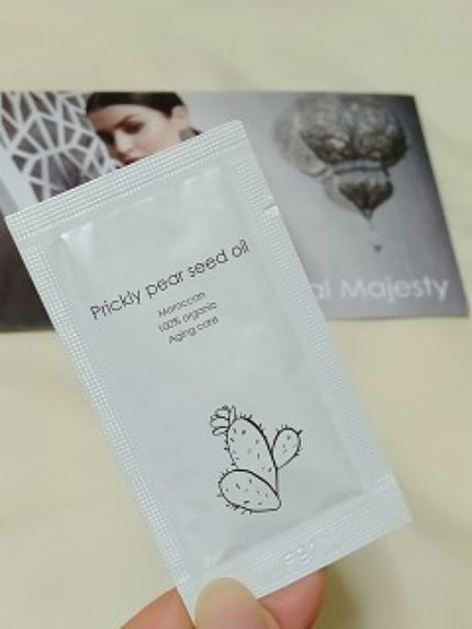 モロッコ100%オーガニック ウチワサボテンオイル/Natural Majesty/フェイスオイルを使ったクチコミ(1枚目)