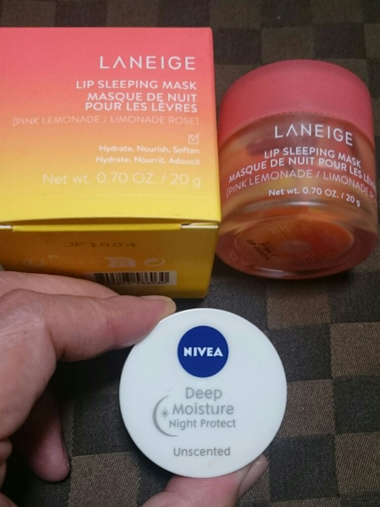 リップスリーピングマスク ピンクレモネード/LANEIGE/リップマスクを使ったクチコミ（2枚目）