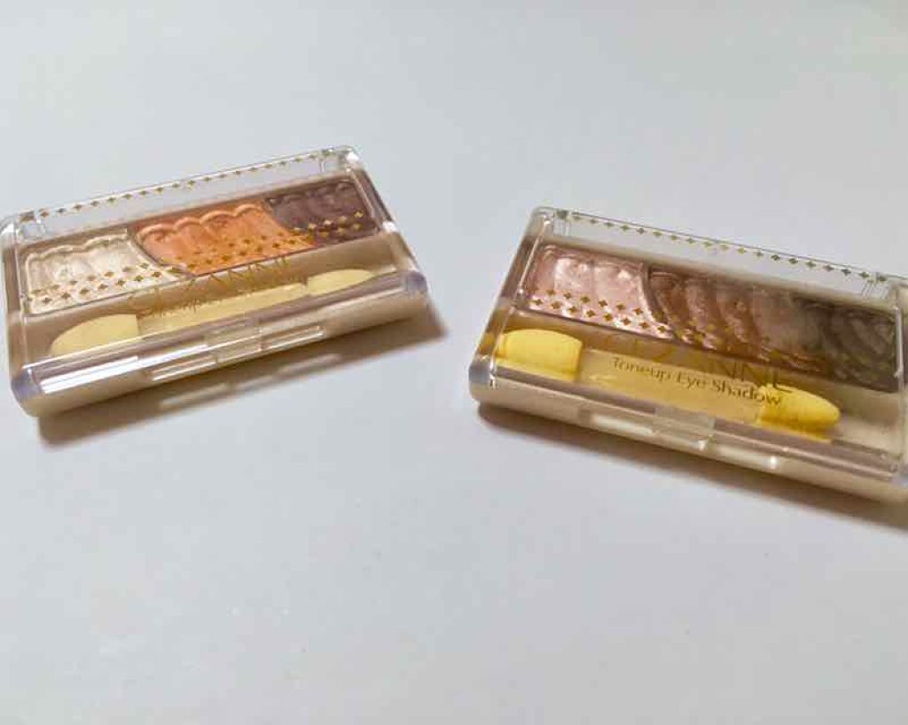 トーンアップアイシャドウ/CEZANNE/アイシャドウパレットを使ったクチコミ（1枚目）