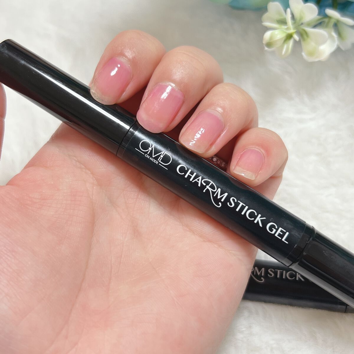 チャームスティックジェル #01 ヌード/OMD/オールインワンネイルを使ったクチコミ（2枚目）