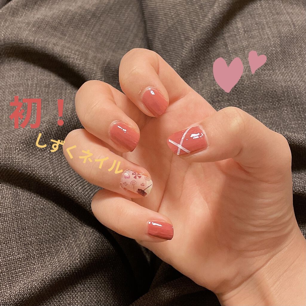 しずくネイルシール/キャンドゥ/ネイルシールを使ったクチコミ（1枚目）
