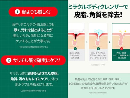 AHA·BHA·PHA 30デイズミラクルアクネボディクレンザー/SOME BY MI/ボディソープを使ったクチコミ(3枚目)