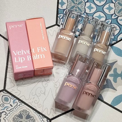 ベルベットフィックスリップバーム/perse/リップバームを使ったクチコミ(1枚目)