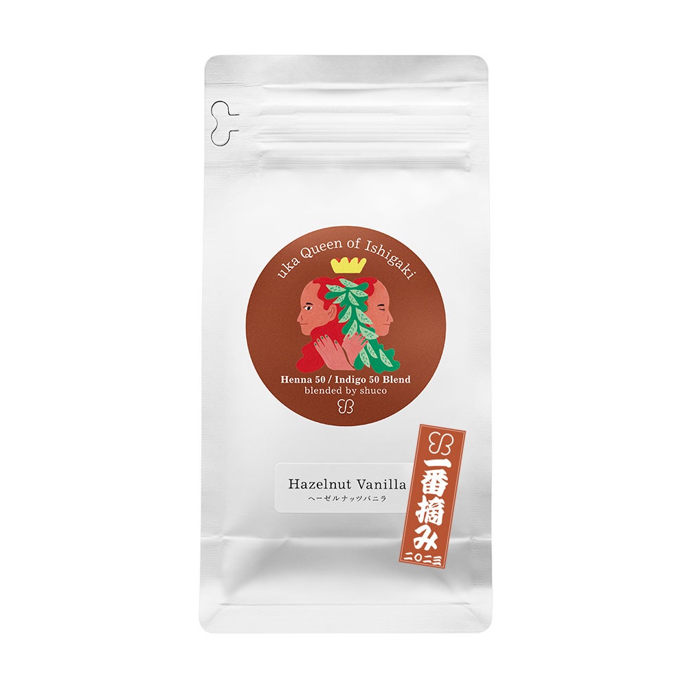 uka 一番摘み uka クイーンオブ石垣 ヘナ ブレンドⅠ ヘーゼルナッツバニラ