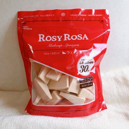 バリュースポンジN ウェッジ型タイプ 30P/ロージーローザ/パフ・スポンジを使ったクチコミ(1枚目)