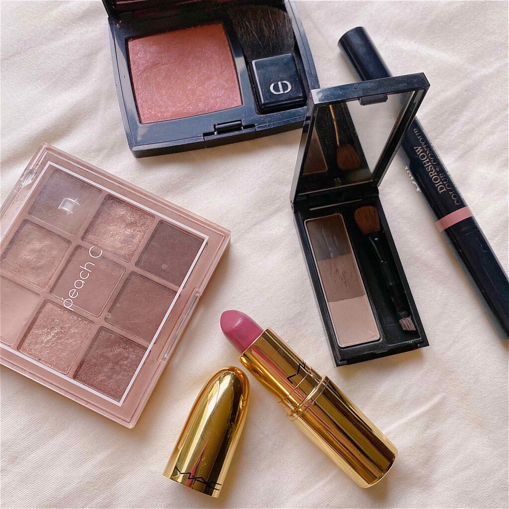 ディオールショウ カラー＆コントゥール デュオ 002 ピーチ/ブラウン/Dior/ペンシルアイライナーを使ったクチコミ（2枚目）