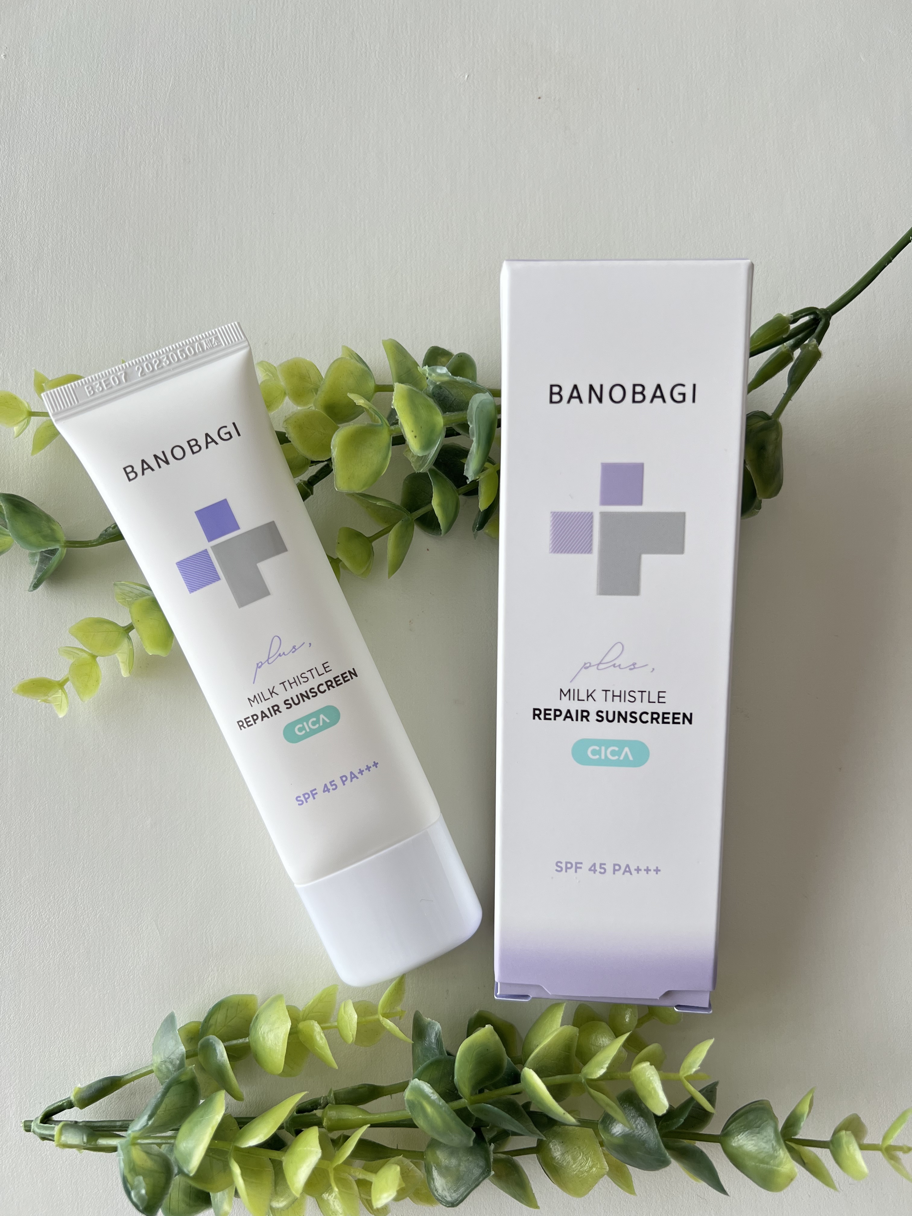 ミルクシスルリペアシカサンスクリーンプラス/BANOBAGI/日焼け止めミルクを使ったクチコミ（1枚目）