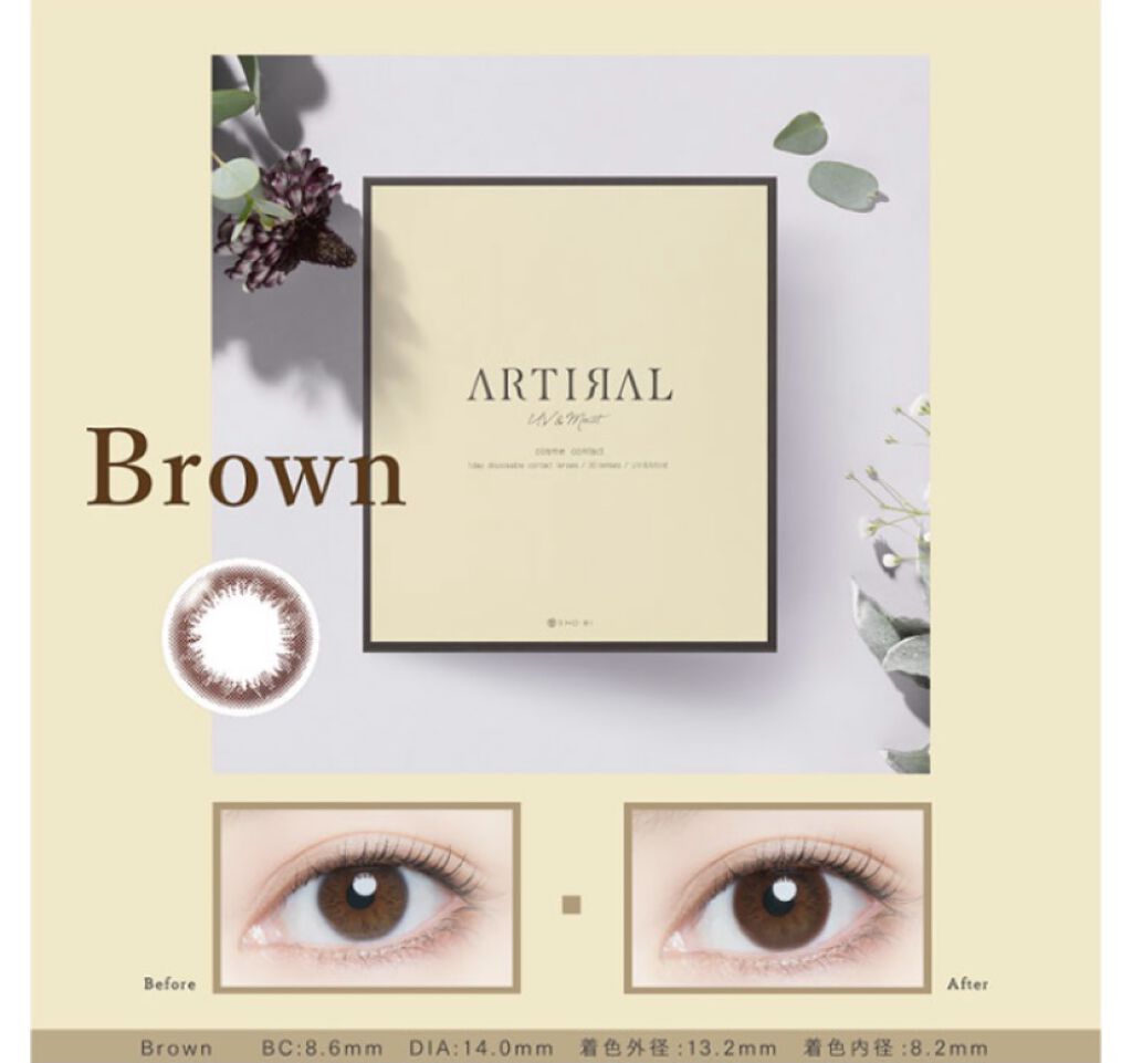 アーティラル UV＆モイスト ワンデー ブラウン/ARTIRAL/ワンデー（１DAY）カラコンを使ったクチコミ（3枚目）