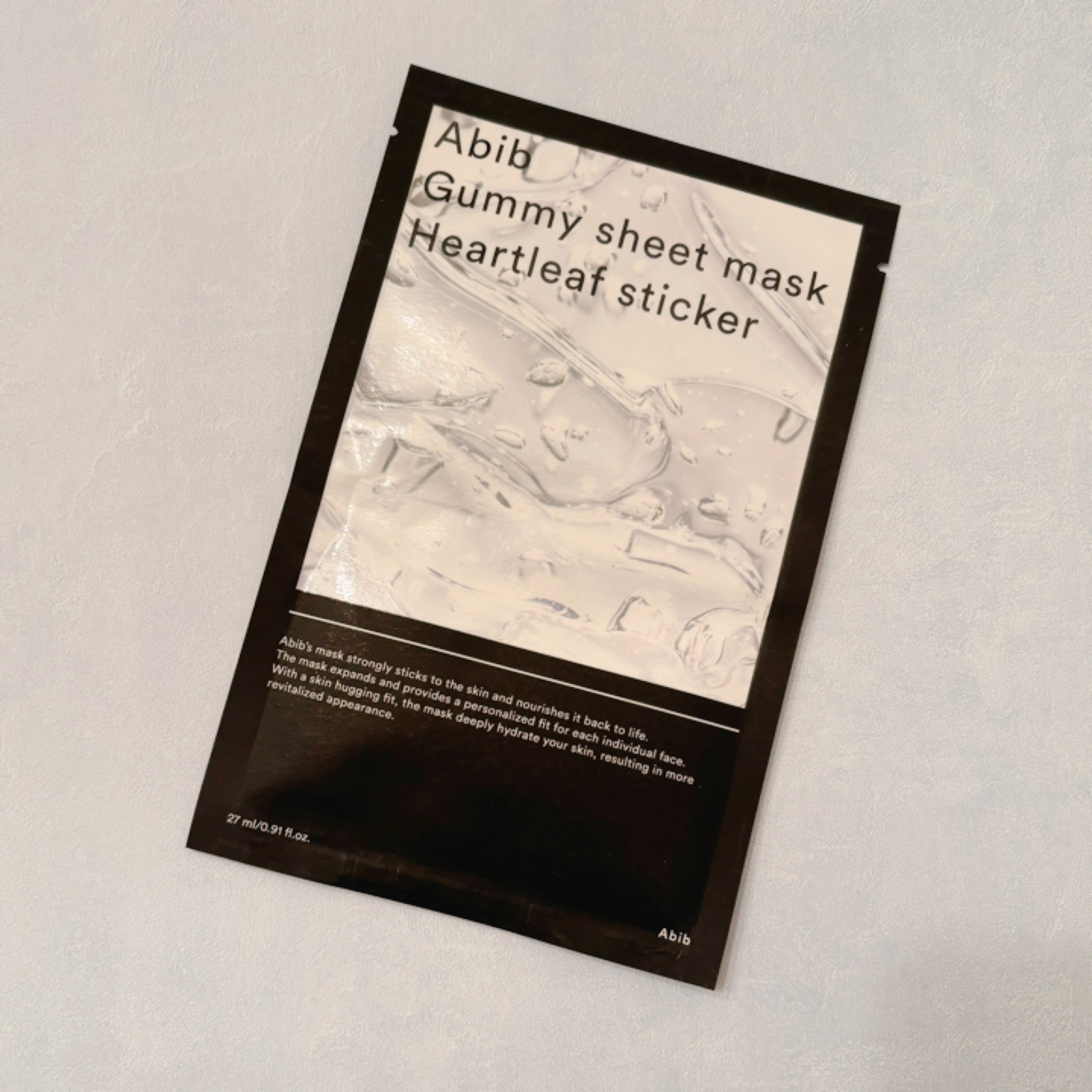 ガムシートマスクドクダミステッカー/Abib /シートマスク・パックを使ったクチコミ（2枚目）