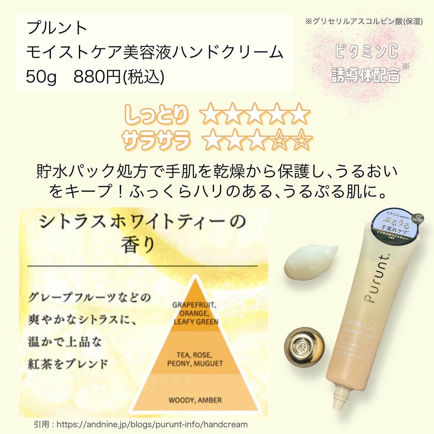 プルント モイストケア美容液ハンドクリーム/Purunt./ハンドクリームを使ったクチコミ(2枚目)