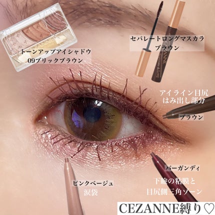 トーンアップアイシャドウ/CEZANNE/アイシャドウパレットを使ったクチコミ(2枚目)