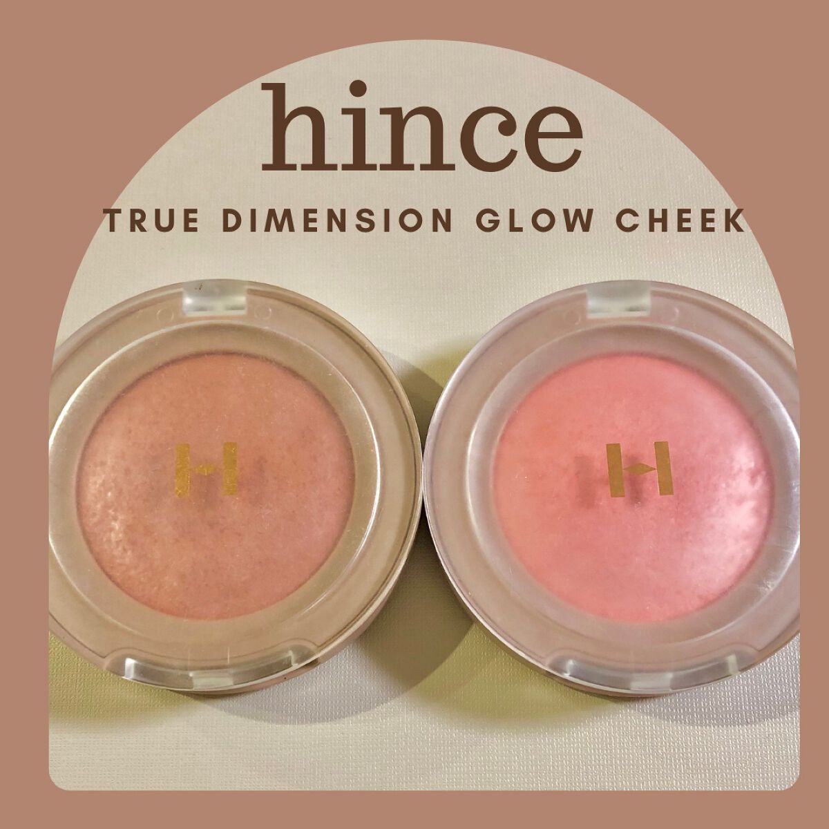 トゥルーディメンショングロウチーク/hince/パウダーチークを使ったクチコミ(1枚目)