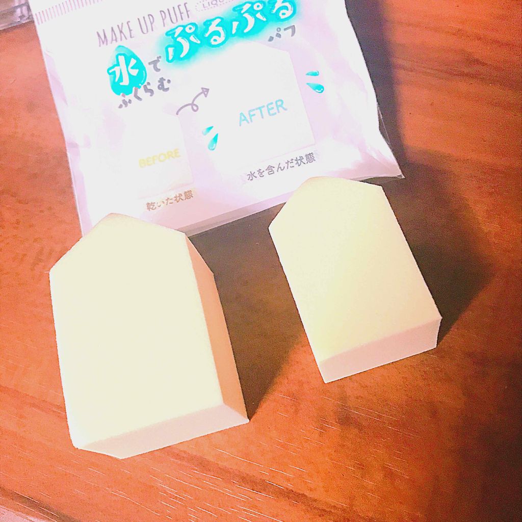 ぷっくりパフ ハウス型2P/セリア/パフ・スポンジを使ったクチコミ(2枚目)