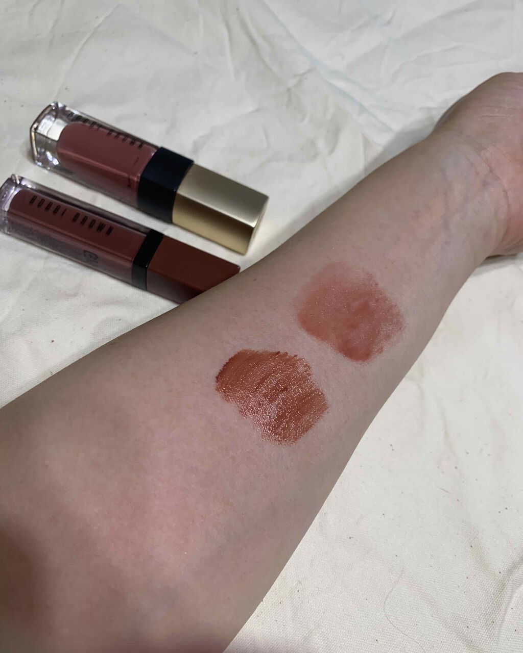 リュクス リキッド リップ ベルベット マット 04 トムボーイ/BOBBI BROWN/口紅を使ったクチコミ（1枚目）