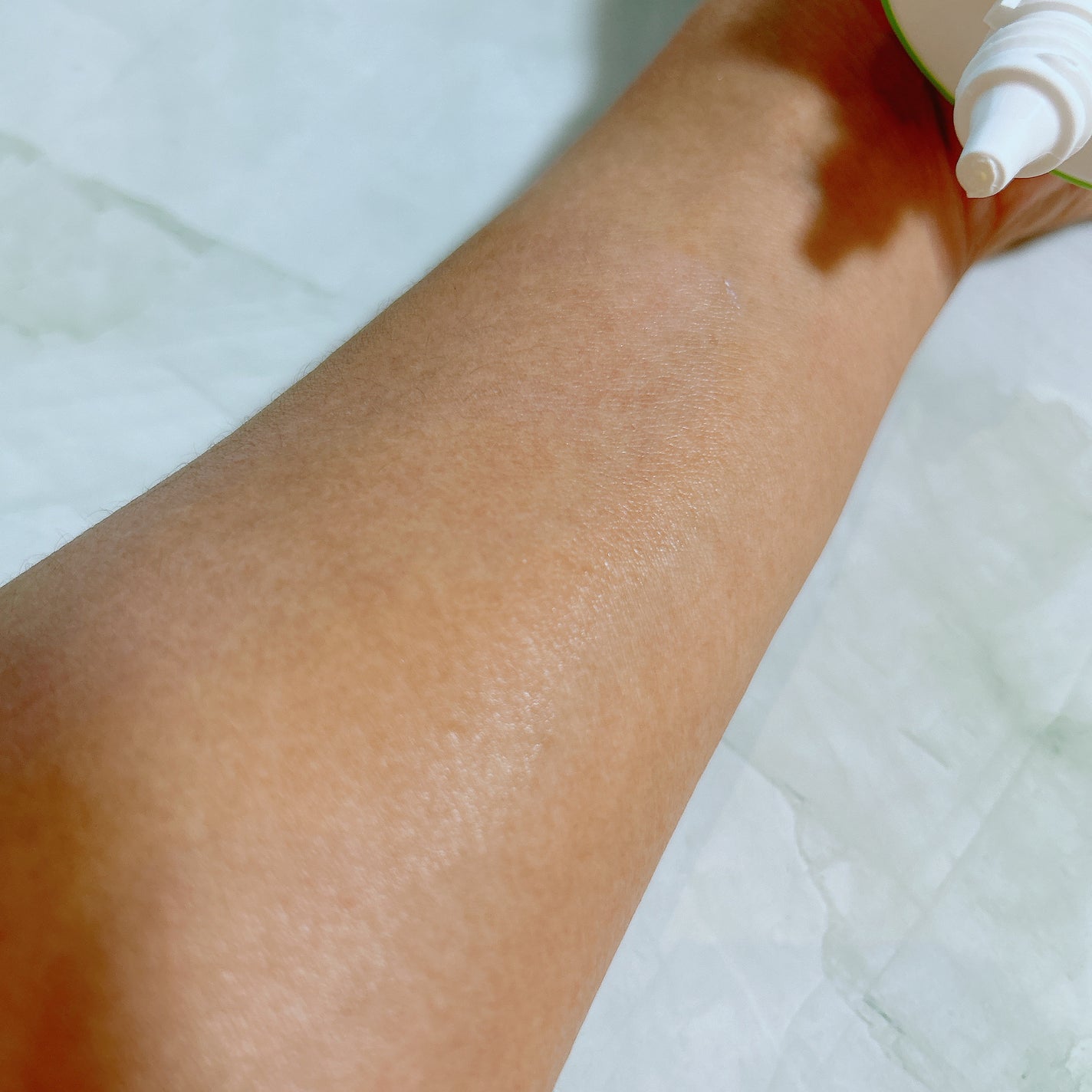 グリーンマイルドアップサンプラス/Dr.G/日焼け止めクリームを使ったクチコミ(3枚目)