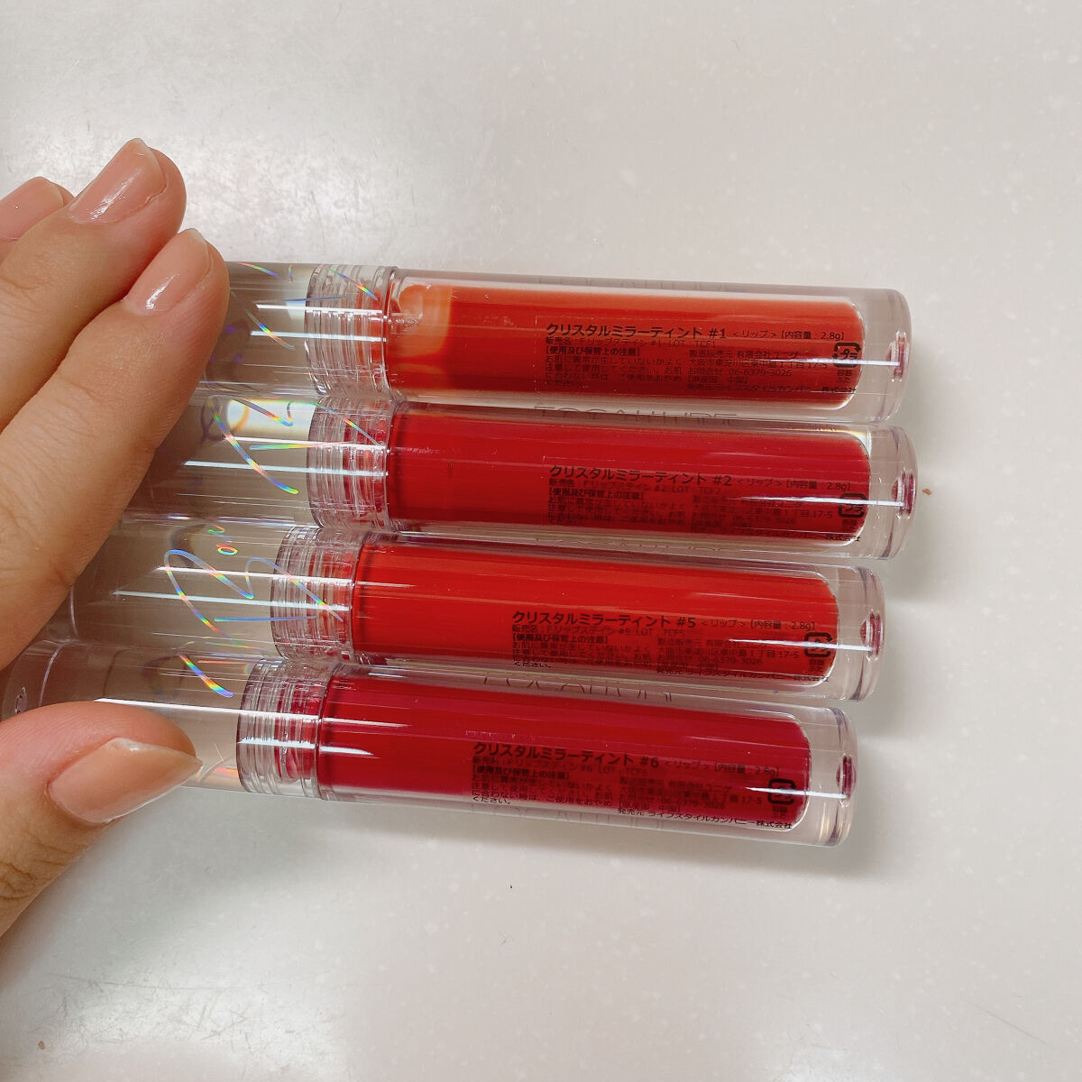 クリスタルミラーティント/FOCALLURE/リップティントを使ったクチコミ（2枚目）