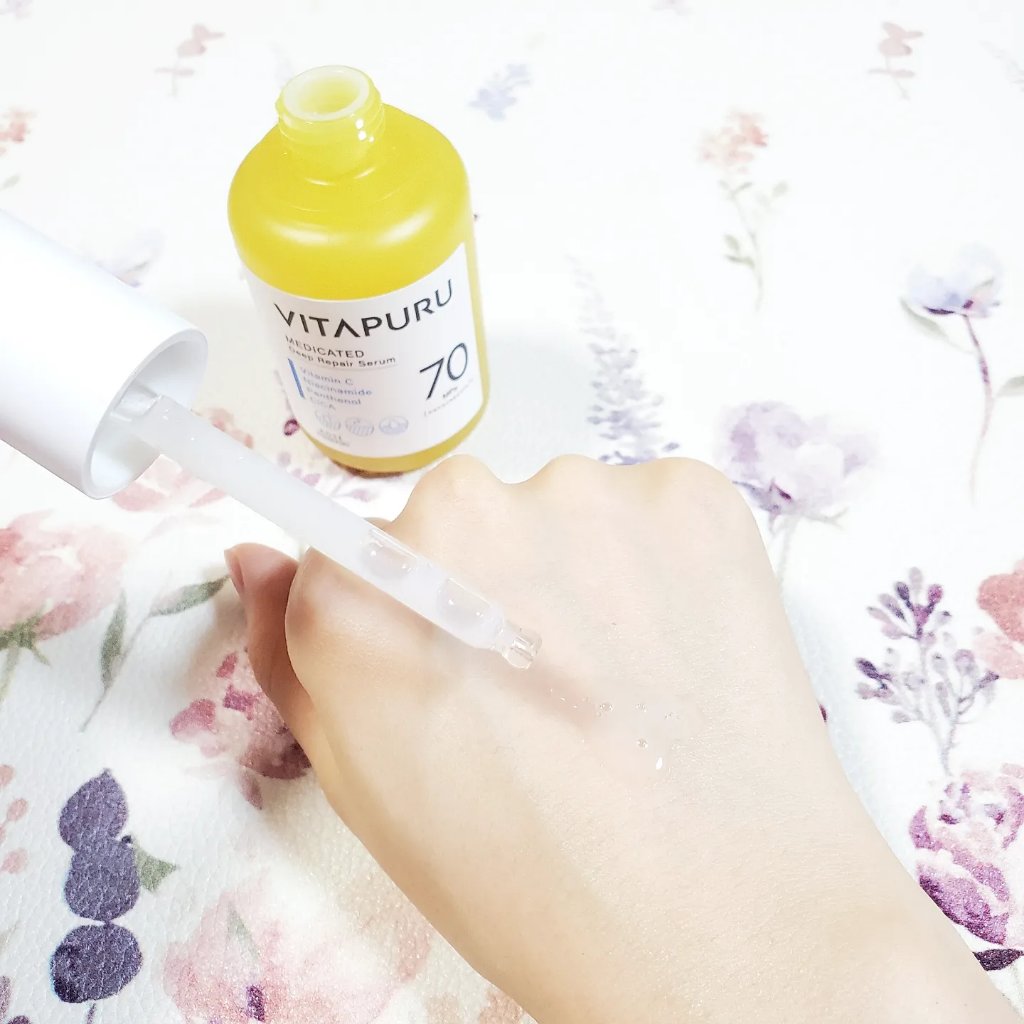 ビタプル リペアアクアリージェルクリーム/VITAPURU/フェイスクリームを使ったクチコミ（3枚目）