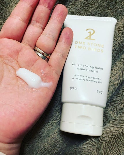 オイルクレンジングバーム ホワイトプレミアム/ONE STONE TWO BIRDS/クレンジングバームを使ったクチコミ(2枚目)