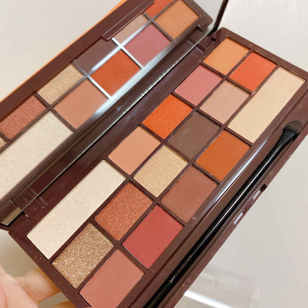 アイラブチョコレート チョコレートオレンジ/MAKEUP REVOLUTION/アイシャドウパレットを使ったクチコミ（1枚目）