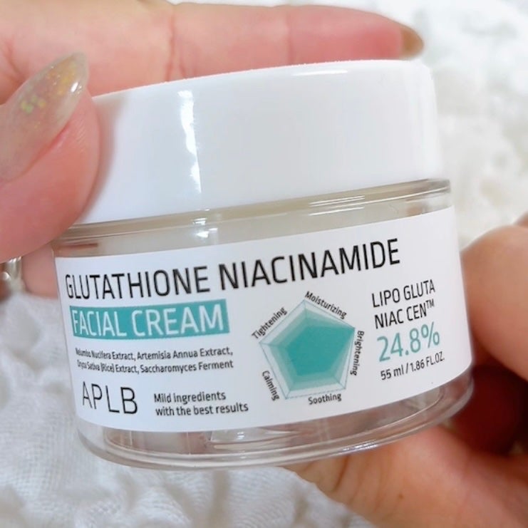 グルタチオンナイアシンアミドフェイシャルクリーム/APLB/フェイスクリームを使ったクチコミ(5枚目)