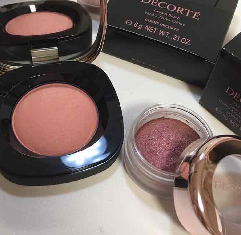 クリーム ブラッシュ/DECORTÉ/ジェル・クリームチークを使ったクチコミ（1枚目）