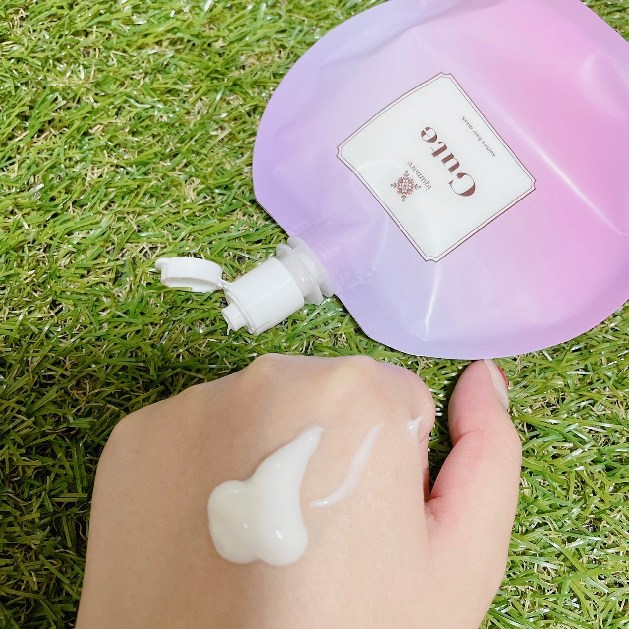 イクモアキュートオーロラヘアマスク/iqumore/ヘアマスク・ヘアパックを使ったクチコミ(3枚目)