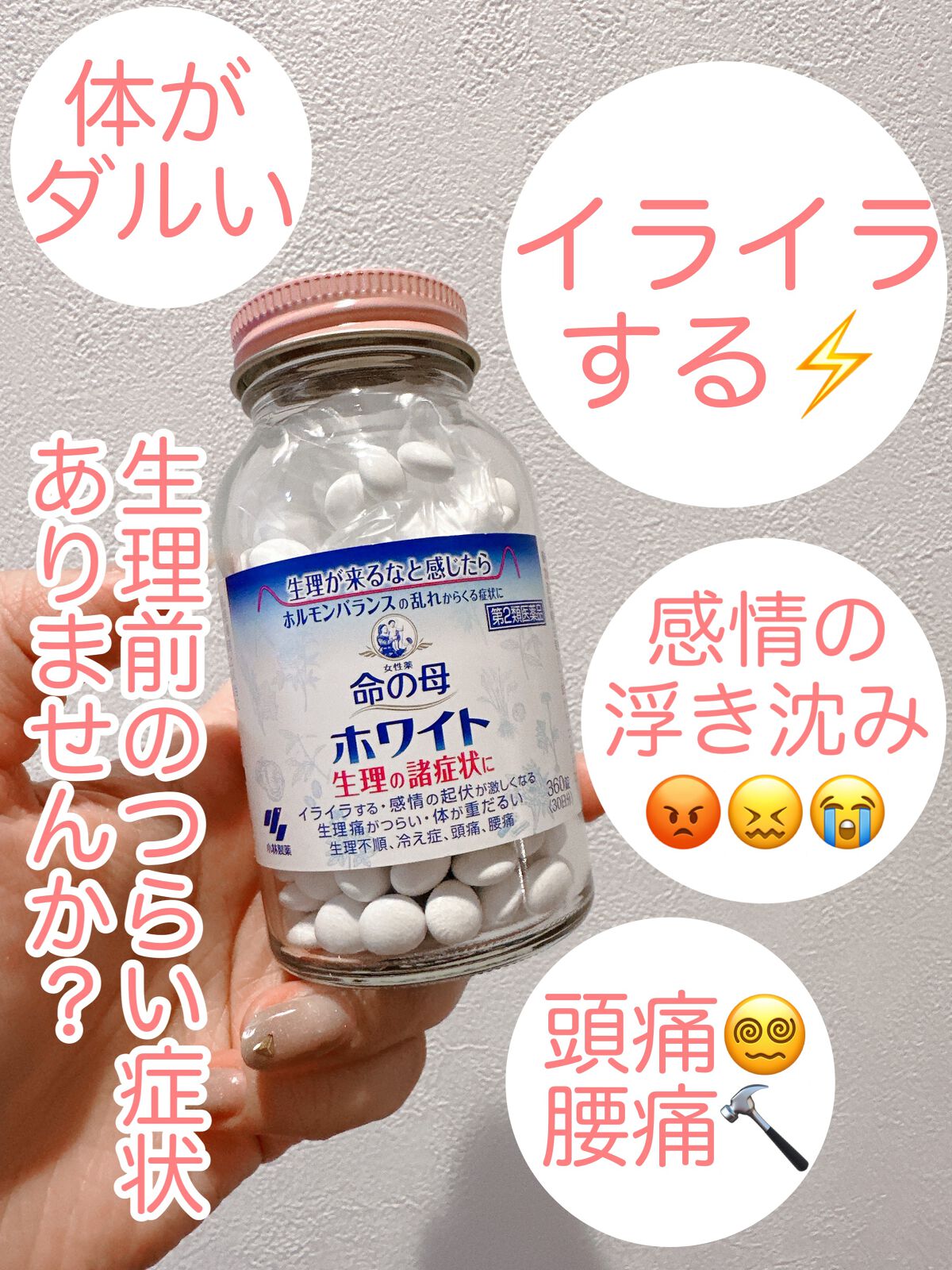 命の母ホワイト(医薬品)/命の母/その他を使ったクチコミ（1枚目）