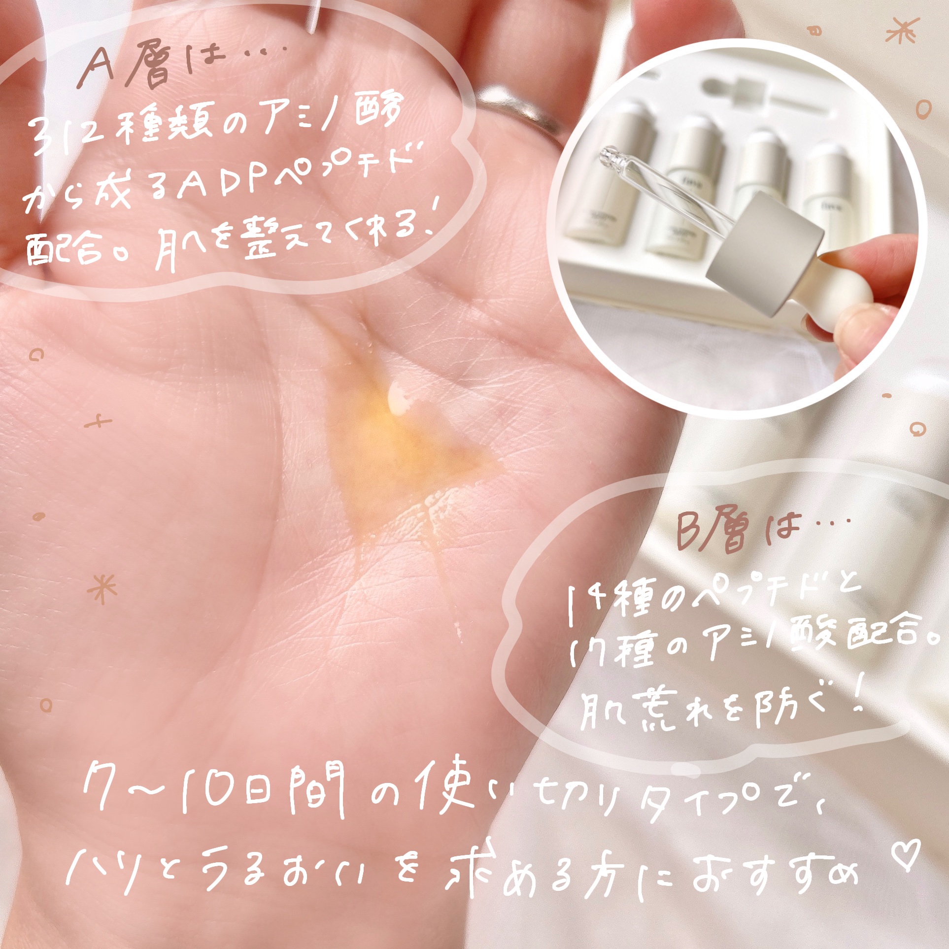 ペプチドハイドレーティングアンプル/favs/美容液を使ったクチコミ（3枚目）