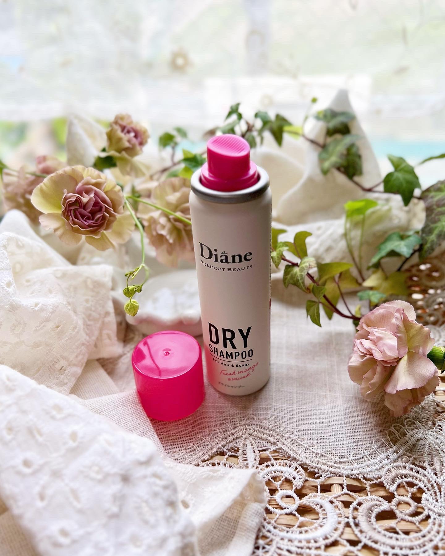 パーフェクトビューティー ドライシャンプー フレッシュマンゴー＆ムスクの香り/ダイアン/ドライシャンプーを使ったクチコミ（3枚目）