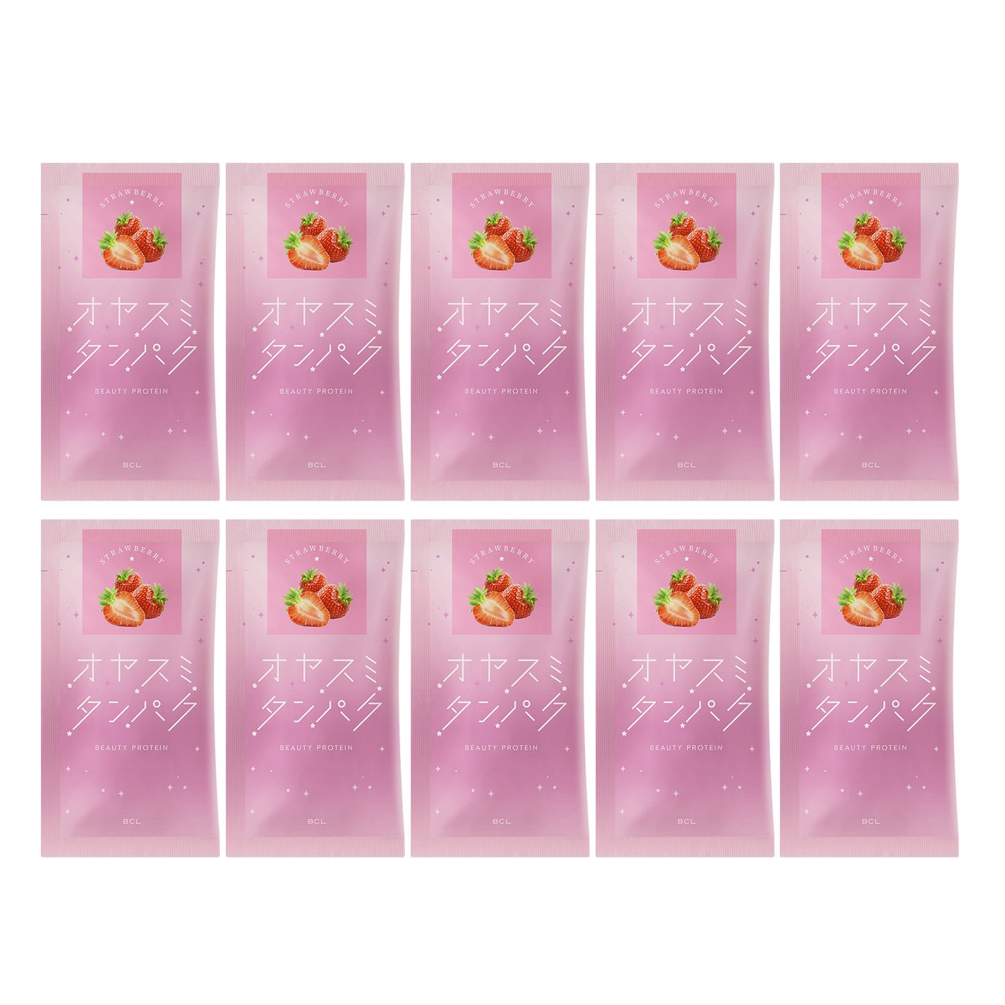 オヤスミタンパク 10包入り イチゴ味