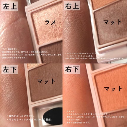 シルキースフレアイズ(マットタイプ)/キャンメイク/アイシャドウパレットを使ったクチコミ(4枚目)