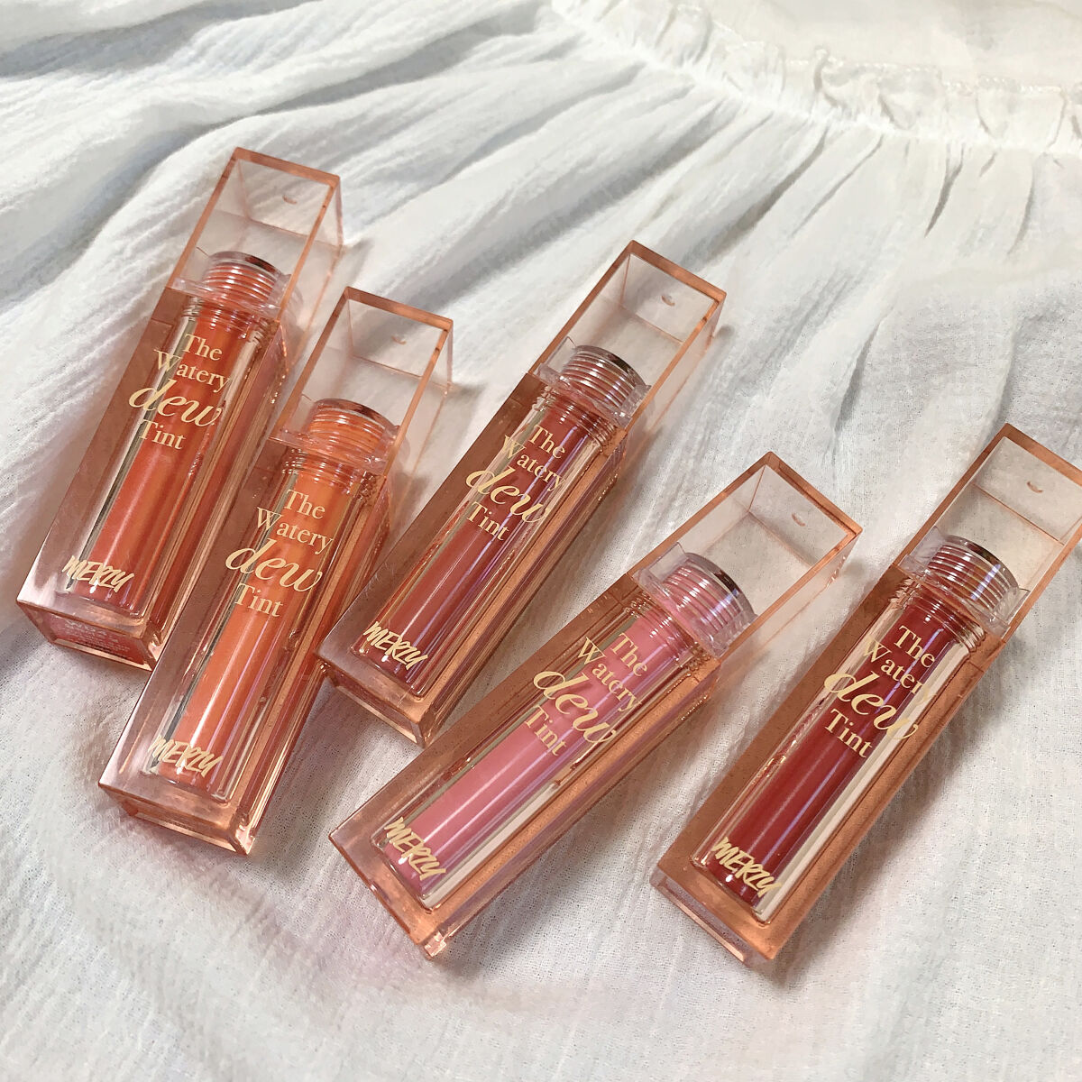 ザ ウォータリーデューティント/MERZY/リップティントを使ったクチコミ（2枚目）