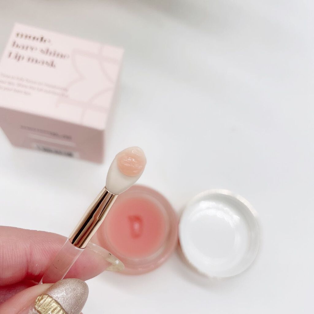 ベアーシャインリップマスク/mude/リップマスクを使ったクチコミ(4枚目)