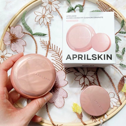 ハイパーカバーフィットクッション ピンク(桜エディション)/APRILSKIN/クッションファンデーションを使ったクチコミ(2枚目)