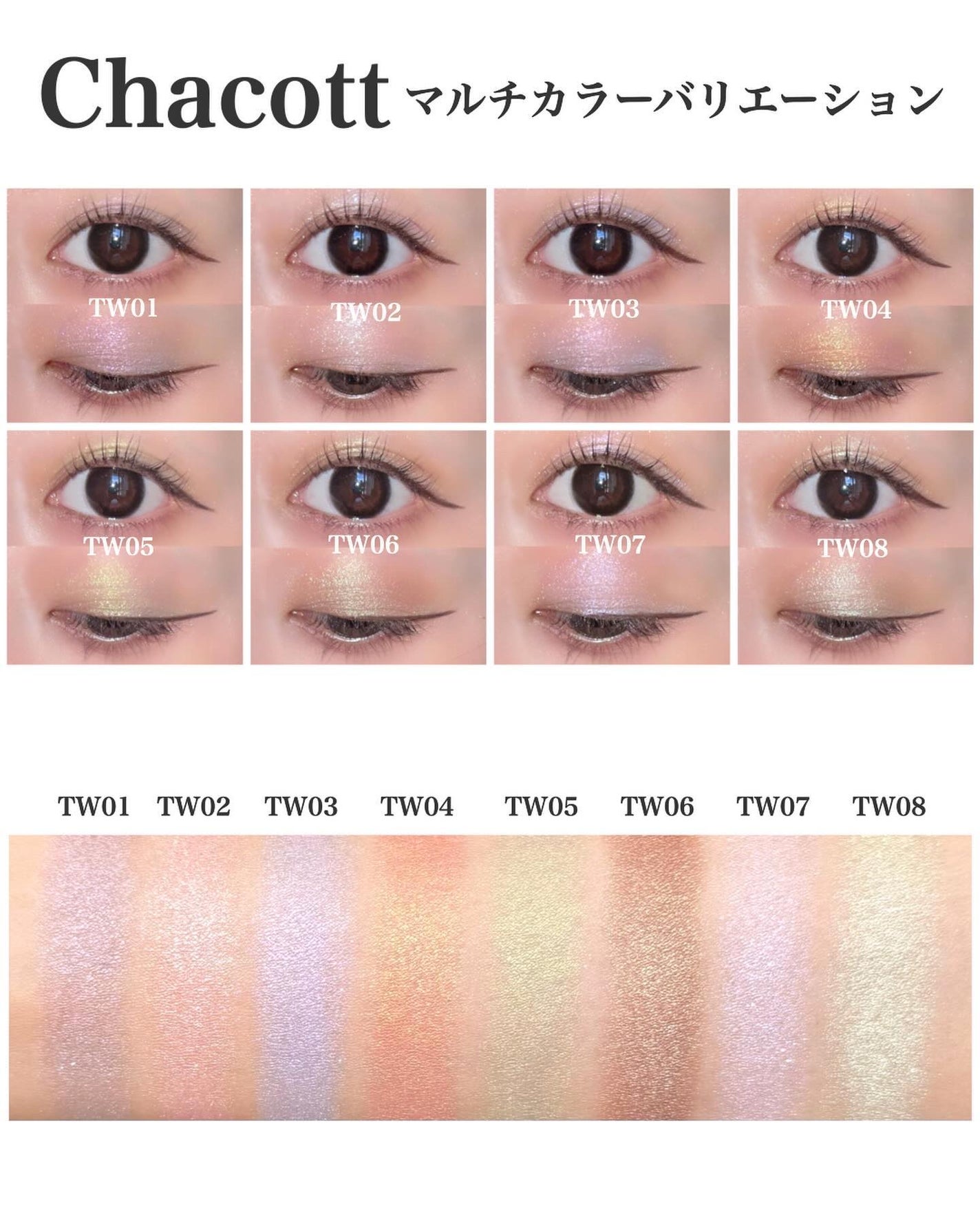マルチカラーバリエーション トゥインクル/チャコット・コスメティクス/単色アイシャドウを使ったクチコミ(5枚目)