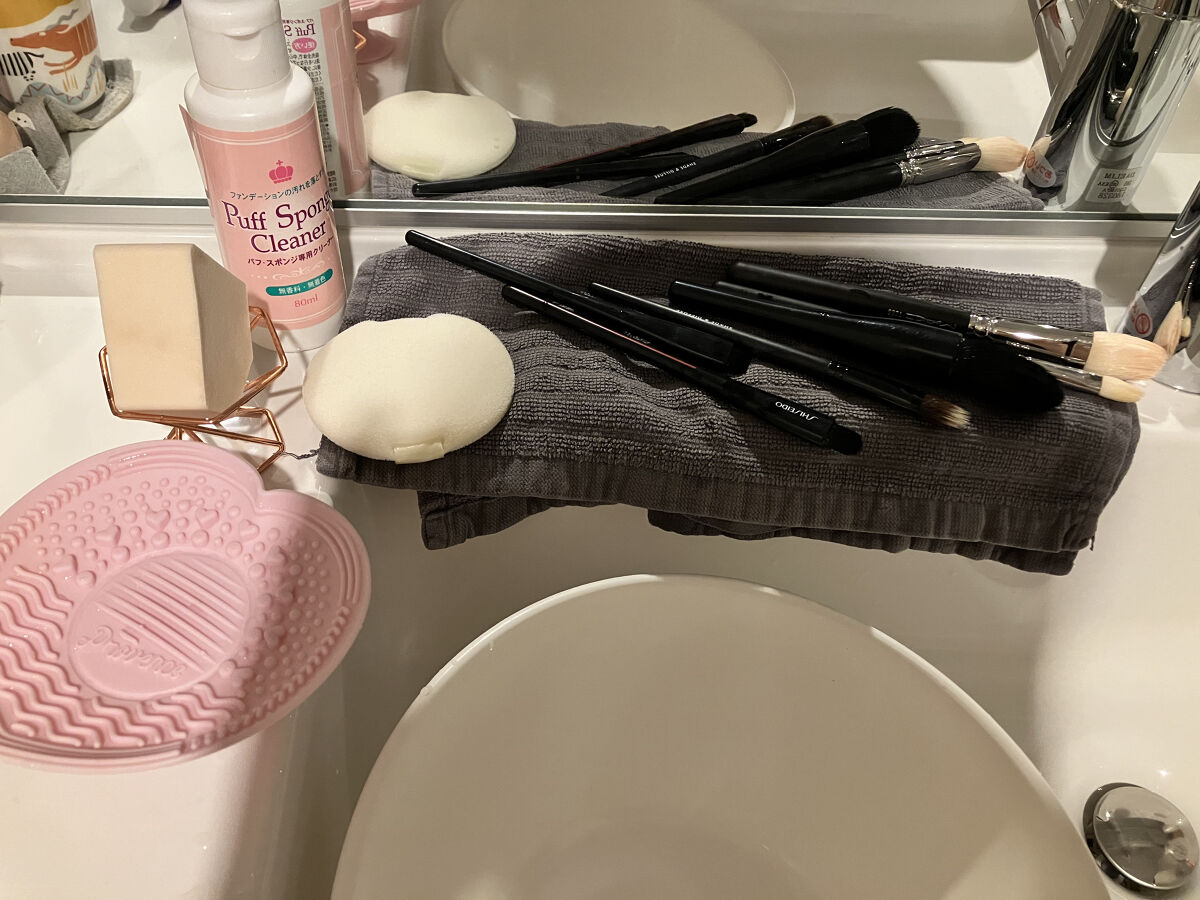 PROVENCE SPVメイクブラシWETクリーナー SPV71207/SHOBIDO/その他化粧小物を使ったクチコミ（1枚目）