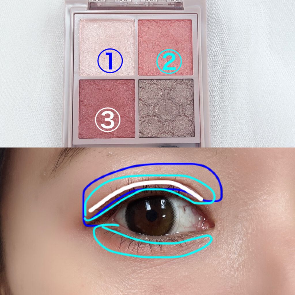 グロッシーリッチ アイズ N/Visée/アイシャドウパレットを使ったクチコミ（3枚目）