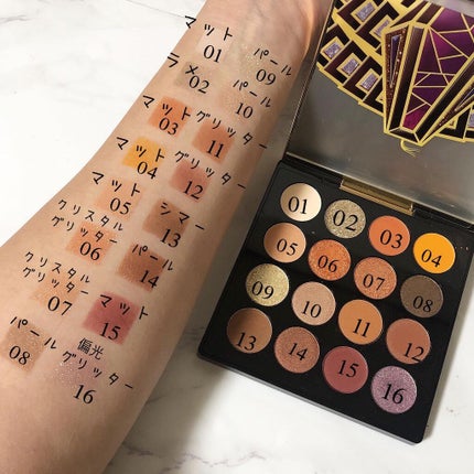 大英博物館 エジプトシリーズ アイシャドウパレット/ZEESEA/アイシャドウパレットを使ったクチコミ(2枚目)