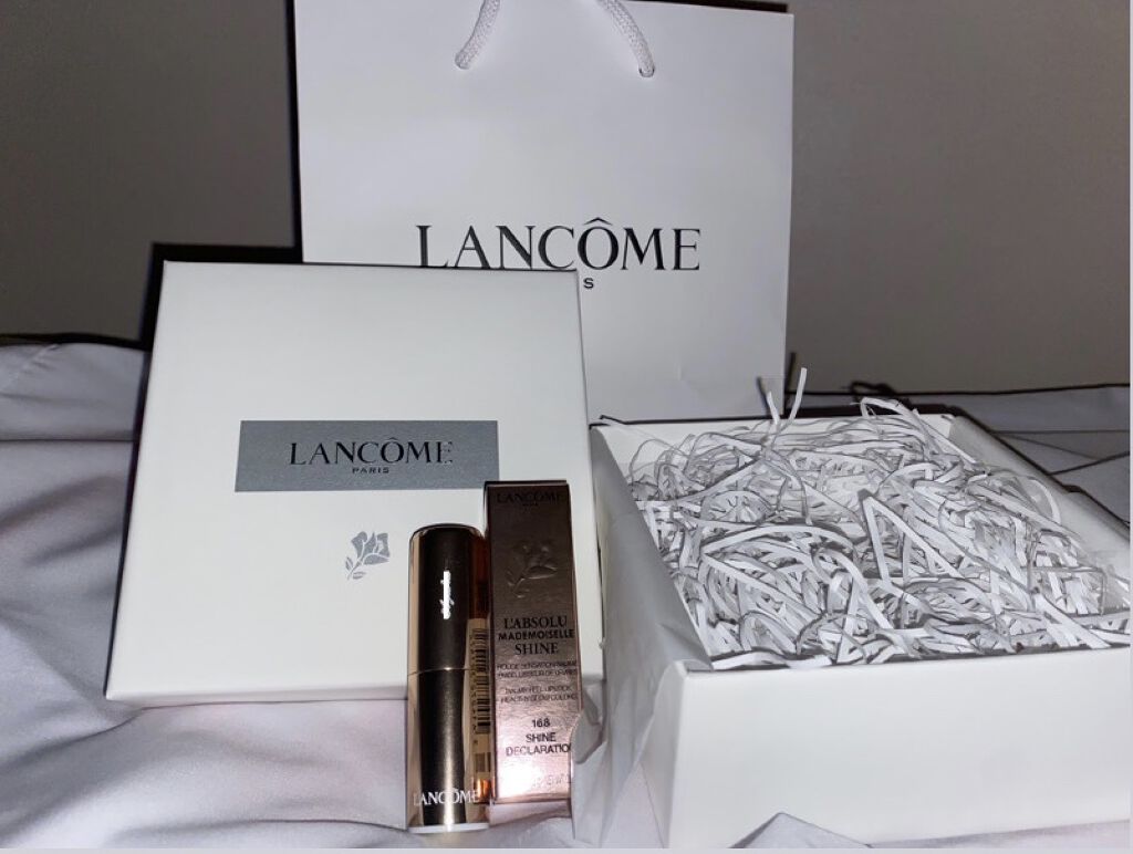 ラプソリュ マドモワゼルシャイン 168 シャインデクラレーション/LANCOME/口紅を使ったクチコミ（1枚目）