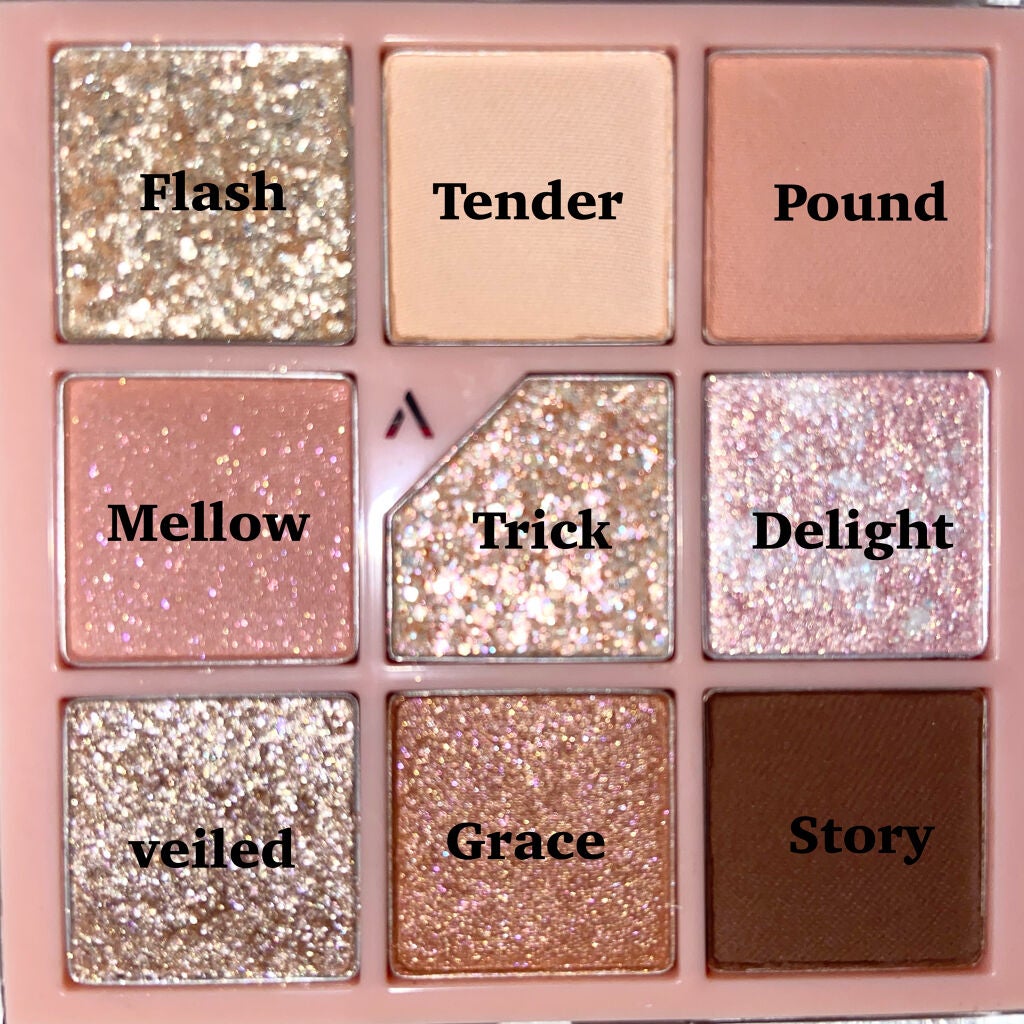 グリッターペディアアイパレット/unleashia/アイシャドウパレットを使ったクチコミ(7枚目)