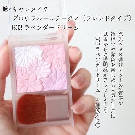 グロウフルールチークス(ブレンドタイプ)/キャンメイク/パウダーチークを使ったクチコミ(2枚目)