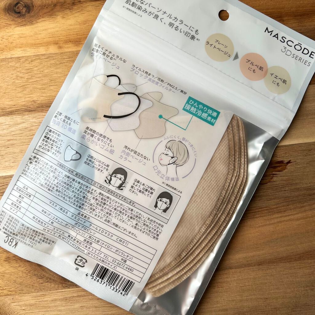 3D不織布マスク/MASCODE/マスクを使ったクチコミ(2枚目)