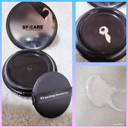 V3 エキサイティングファンデーション/SPICARE/クッションファンデーションを使ったクチコミ(2枚目)