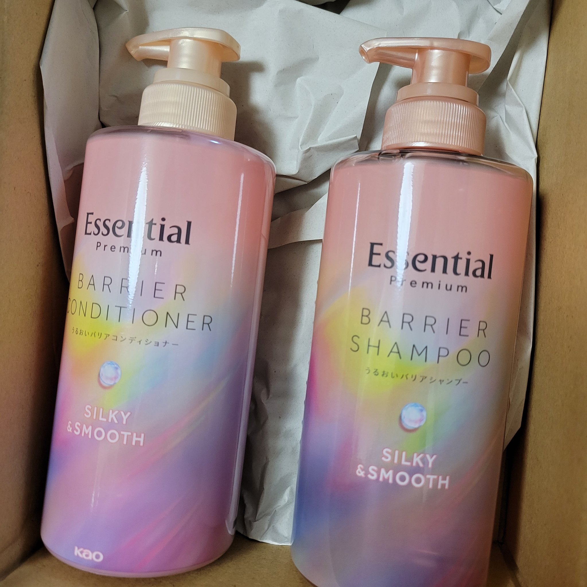 エッセンシャルプレミアム バリアシャンプー・コンディショナー シルキー＆スムース/エッセンシャル/市販シャンプーを使ったクチコミ（2枚目）