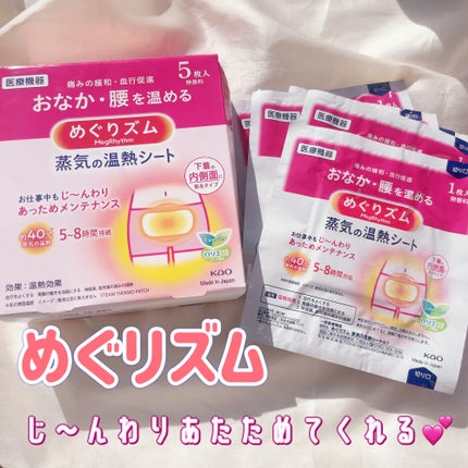 蒸気の温熱シート 下着の内側面に貼るタイプ/めぐりズム/その他を使ったクチコミ(1枚目)
