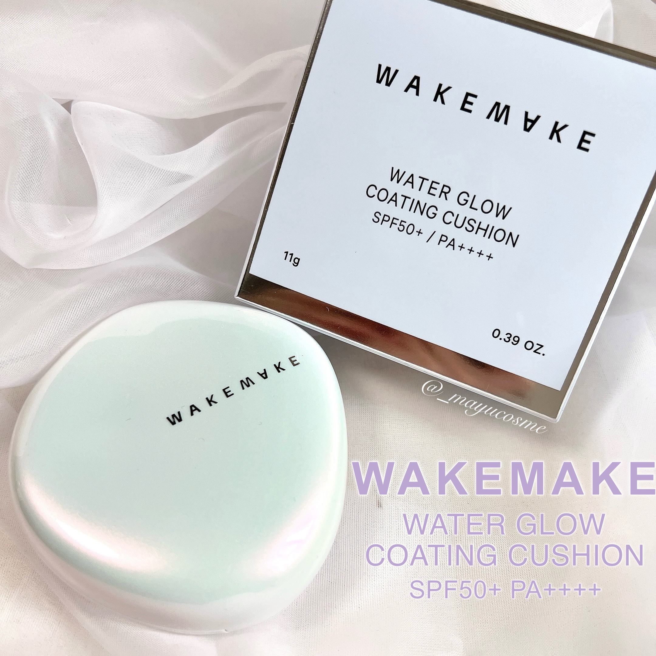 ウォーターグロウコーティングクッション/wakemake/クッションファンデーションを使ったクチコミ（1枚目）